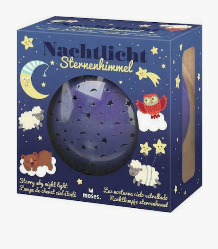 Moses Παιδικό Φωτιστικό Projector Αφής Έναστρος Ουρανός με Προβολή Αστεριών
