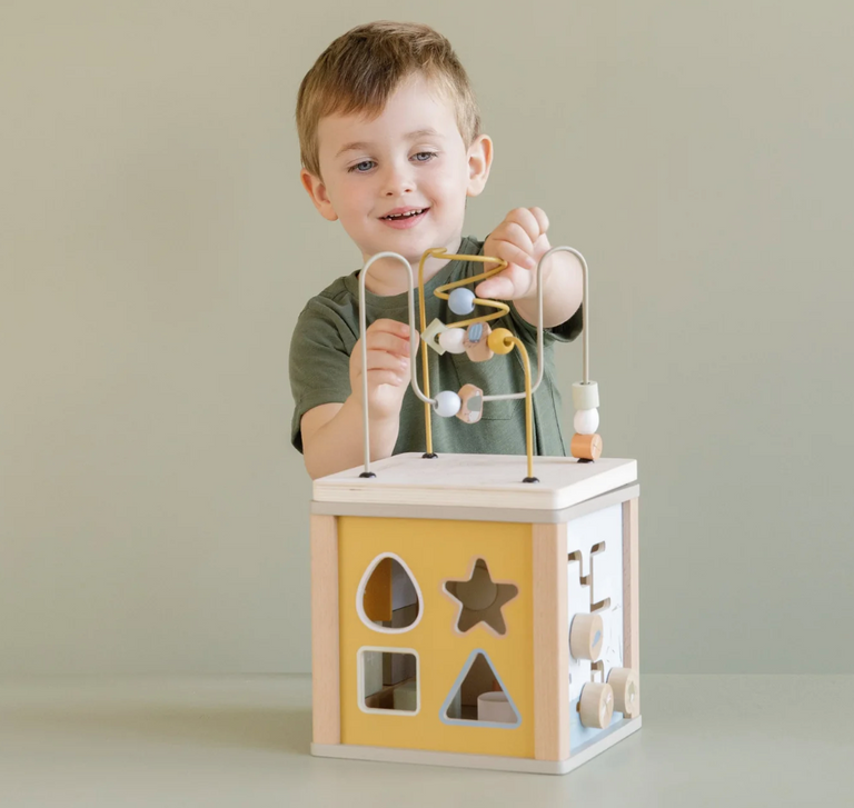 LITTLE DUTCH. Ξύλινος κύβος δραστηριοτήτων με προγραφή Little Goose