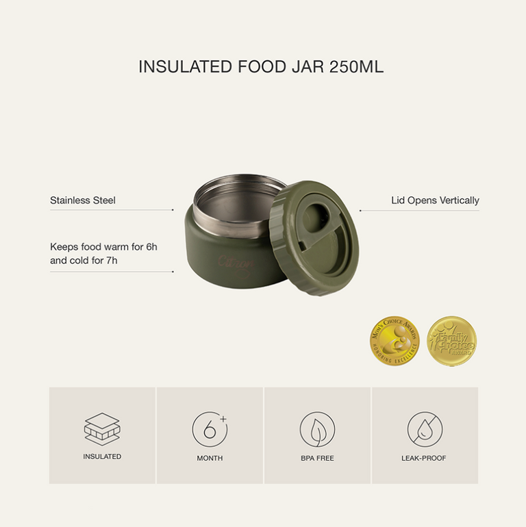 Food Jar 250 ml - Dusty Blue