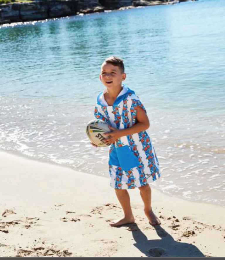 Dock & Bay: Παιδικό πόντσο 4-7 Quickdry - Monkey Business Microfiber