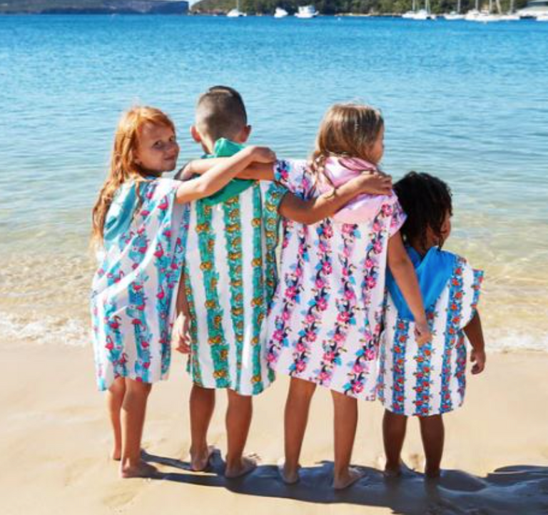 Dock & Bay: Παιδικό πόντσο 4-7 Quickdry - Monkey Business Microfiber