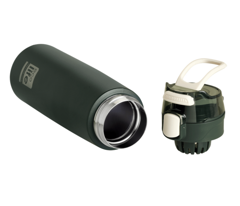 ECOLIFE ΘΕΡΜΟΣ Dark Green Thermos 550ml |Με infuser