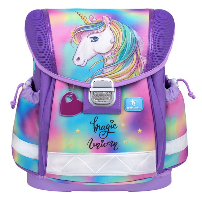ΤΣΑΝΤΑ ΔΗΜΟΤΙΚΟΥ ΠΛΑΤΗΣ CLASSY BELMIL UNICORN RAINBOW
