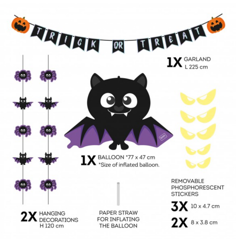 HALLOWEEN ΔΙΑΚΟΣΜΗΤΙΚΟ ΣΕΤ ΠΟΡΤΑΣ LEGAMI DOOR DECORATION KIT- TRICK OR TREAT