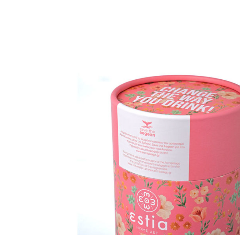 ΘΕΡΜΟΣ COFFEE MUG SAVE THE AEGEAN 350ml BOUQUET CORAL ESTIA