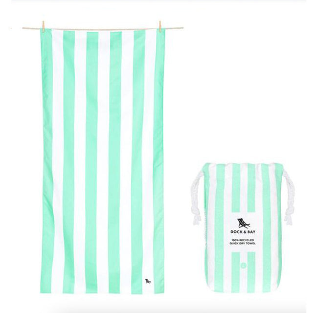 Dock & Bay: Πετσέτα θαλάσσης Quickdry Cabana - Narrabeen Green Microfiber