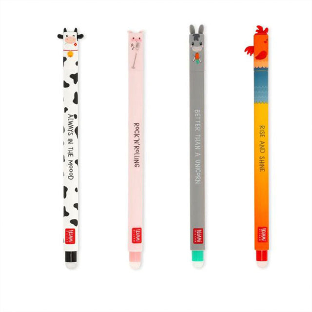Σετ 4 Στυλό Gel Limited Edition Farm Sweet Farm Erasable EPSET0011 Legami