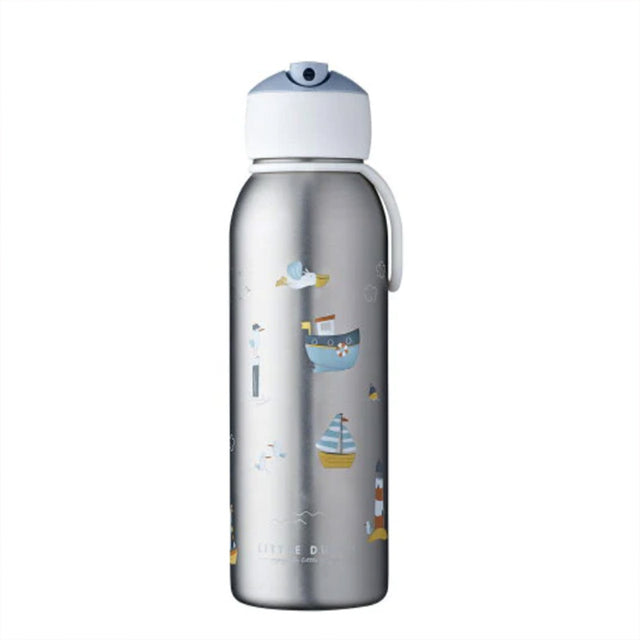 Ανοξείδωτο μπουκάλι – θερμός flip-up campus 350 ml – Sailors Bay LITTLE DUTCH