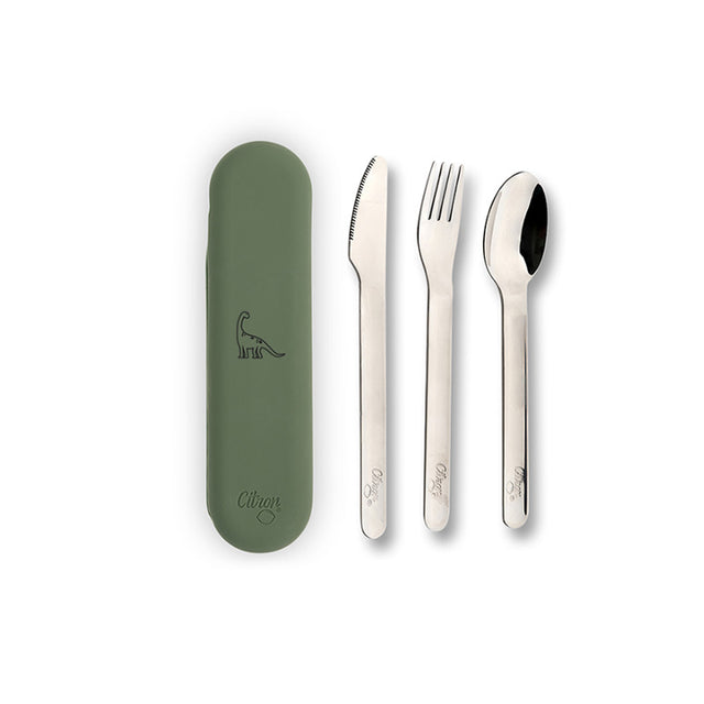 Cutlery Set - Dino CITRON