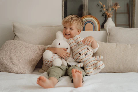 LITTLE DUTCH Υφασμάτινη κούκλα Miffy Vintage Sunny Stripes 60cm