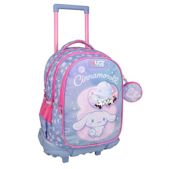 ΣΧΟΛΙΚΗ ΤΣΑΝΤΑ ΤΡΟΛΕΪ ΔΗΜΟΤΙΚΟΥ MUST TEAM ΜΕ 3 ΘΕΣΕΙΣ - CINNAMOROLL BALLOONS