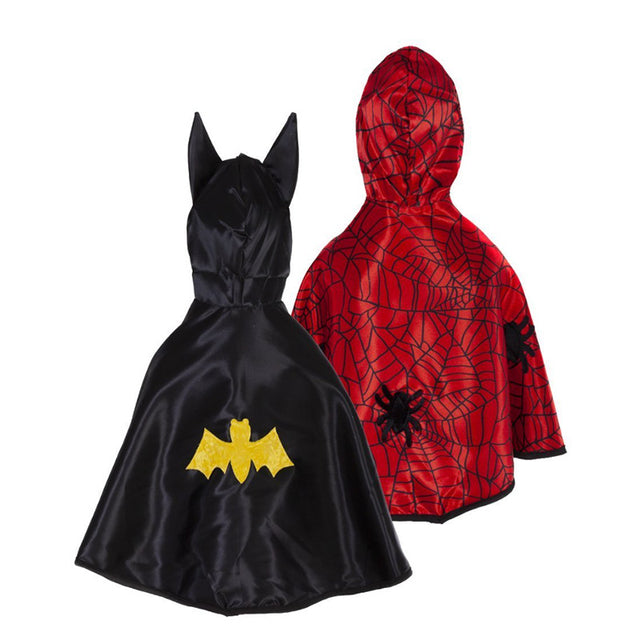 Great Pretenders Παιδική Κάπα διπλής όψης με μάσκα Νυχτερίδα-Αράχνη 12-24 μηνών