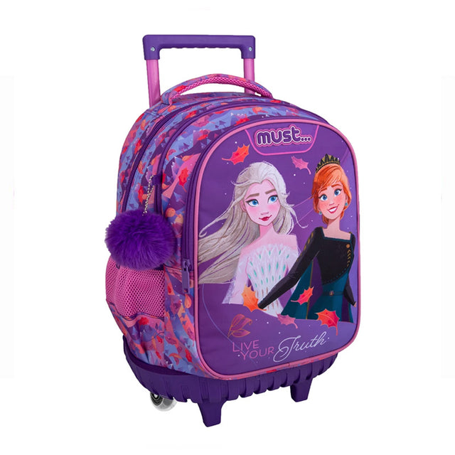 Σχολική Τσάντα Τρόλεϊ Δημοτικού Disney Frozen Live Your Truth Must 3 Θήκες