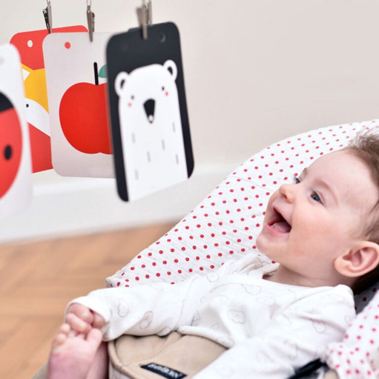 Κάρτες MONTESSORI Υψηλής Αντίθεσης 0m-3m-6m Baby Pack Banana Panda
