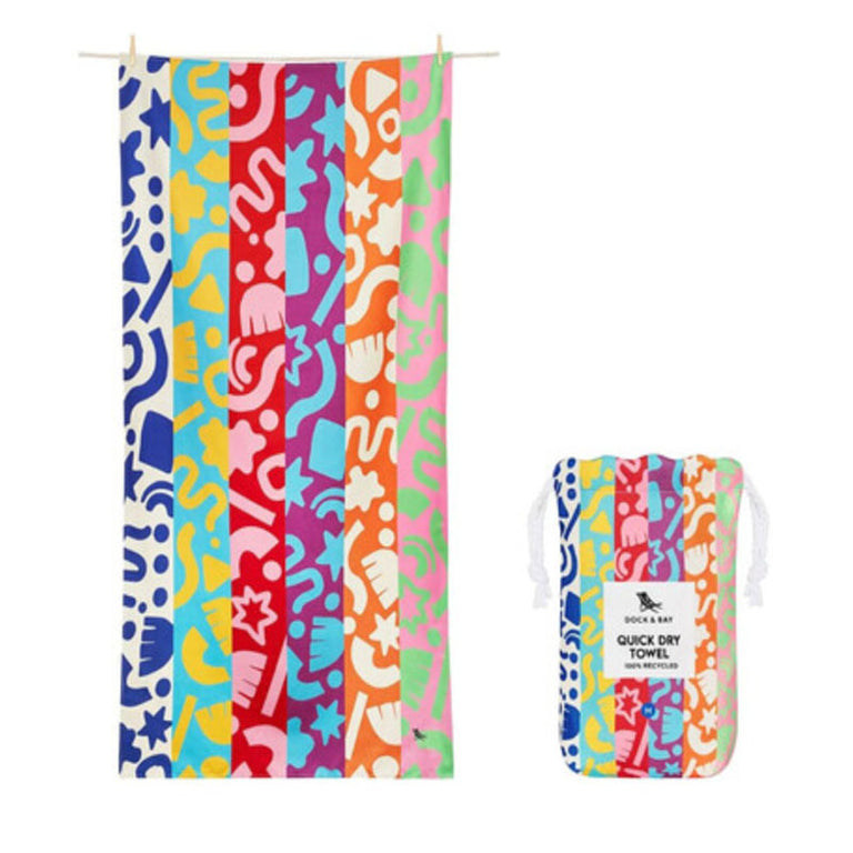 Dock & Bay: Παιδική Πετσέτα θαλάσσης Quickdry - Power of Positivity Microfiber (Μικροϊνες) (160x90εκ.)