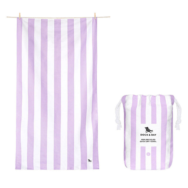 Dock & Bay: Πετσέτα θαλάσσης Quickdry Cabana - Lombok Lilac Microfiber