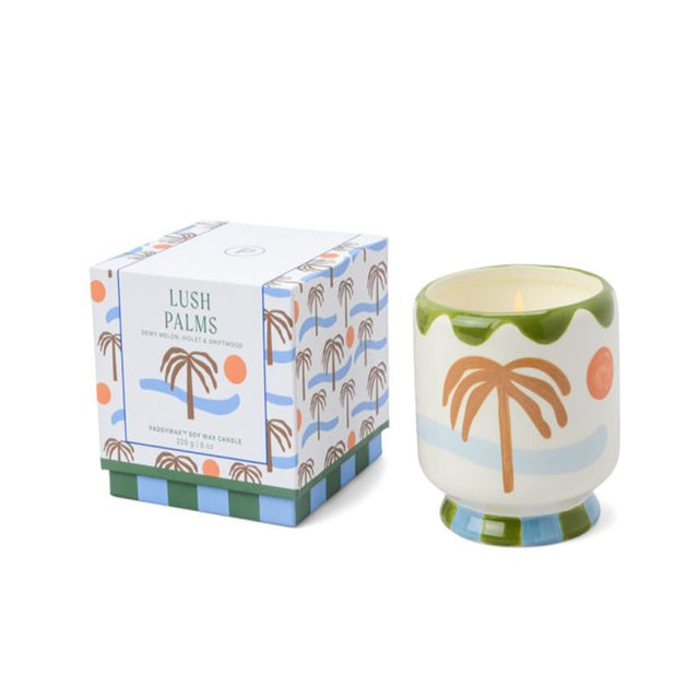 A dopo Κεραμικό κερί σόγιας, Lush Palms 226gr Palm Tree - Paddywax