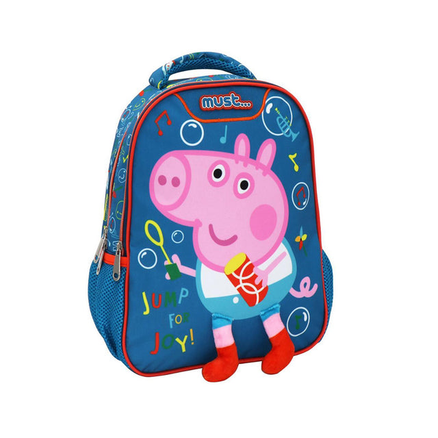 ΣΧΟΛΙΚΗ ΤΣΑΝΤΑ ΠΛΑΤΗΣ ΝΗΠΙΟΥ PEPPA PIG LOVELY MUST 2 ΘΗΚΕΣ