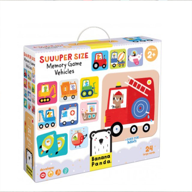 SUUUPER SIZE MEMORY GAME VEHICLES 2+