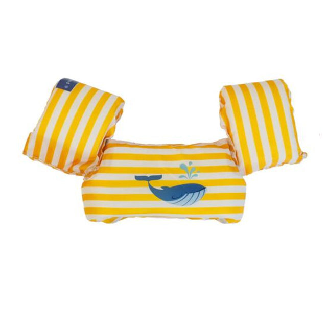 Swim Essentials: Μπρατσάκια με σωσίβιο για παιδιά με βάρος 15-30 κιλά - "Yellow-White Whale"