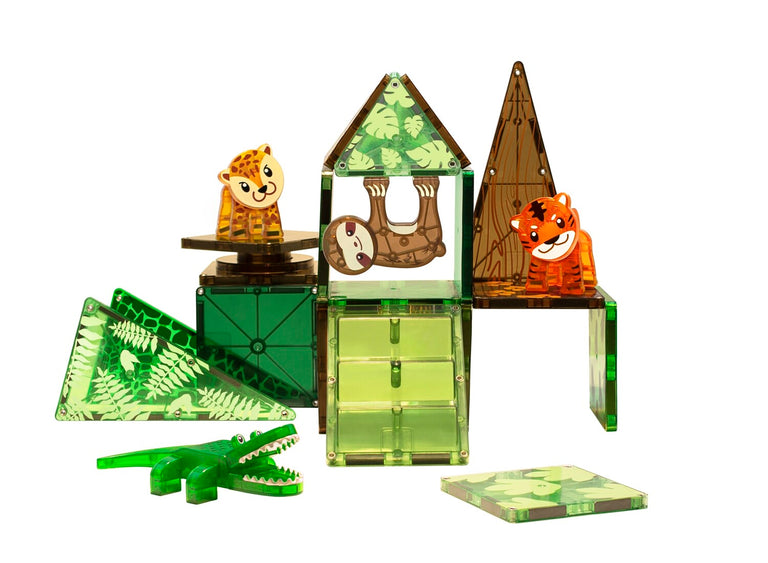 Magna-Tiles Μαγνητικό Παιχνίδι 25 κομματιών Jungle