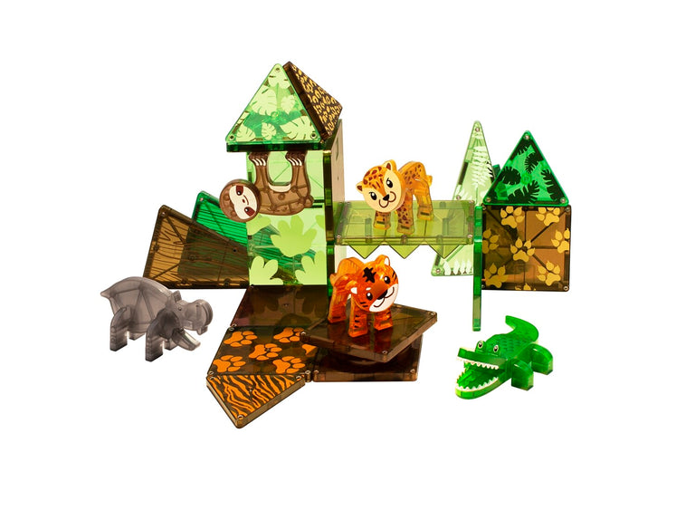 Magna-Tiles Μαγνητικό Παιχνίδι 25 κομματιών Jungle
