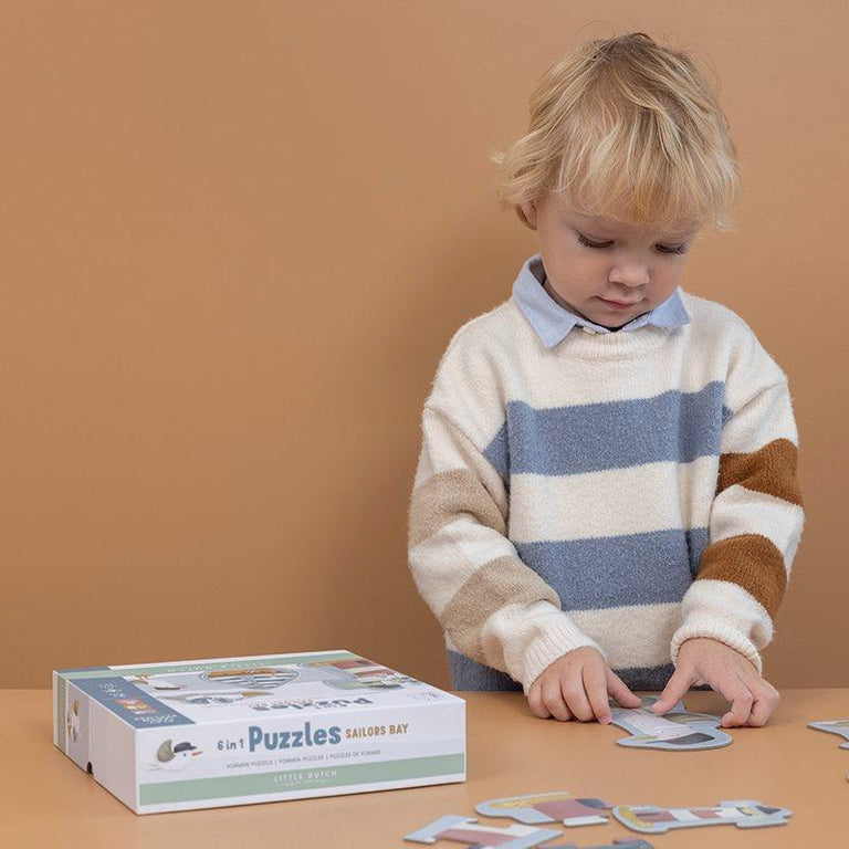 LITTLE DUTCH Παζλ 6 σε 1 Sailors Bay