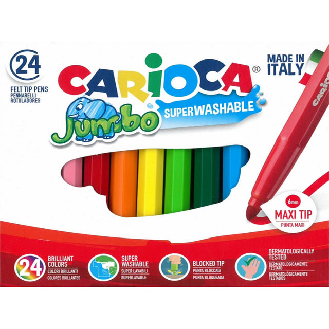 ΜΑΡΚΑΔΟΡΟΙ CARIOCA JUMBO SUPERWASHABLE 24 - Σχολικά είδη - Ίαμβος