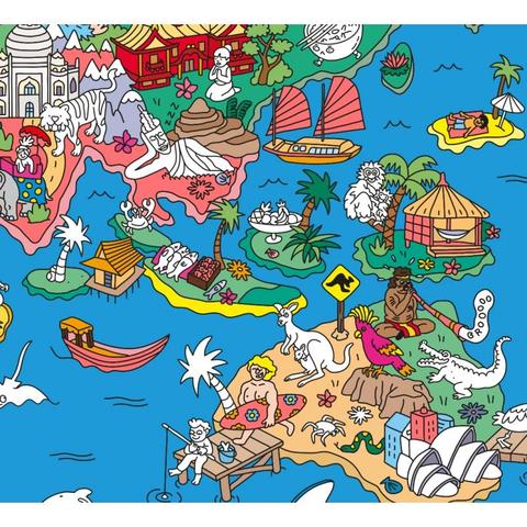 OMY ΑΦΙΣΑ ΓΙΓΑΣ ΑΥΤΟΚΟΛΛΗΤΑ ΑΤΛΑΣ - Παιχνίδια - Ίαμβος