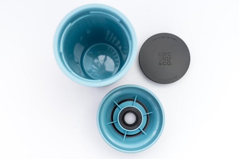 CIRCULAR CUP ΠΟΤΗΡΙ ΑΣΠΡΟ ΜΑΥΡΟ 277ml