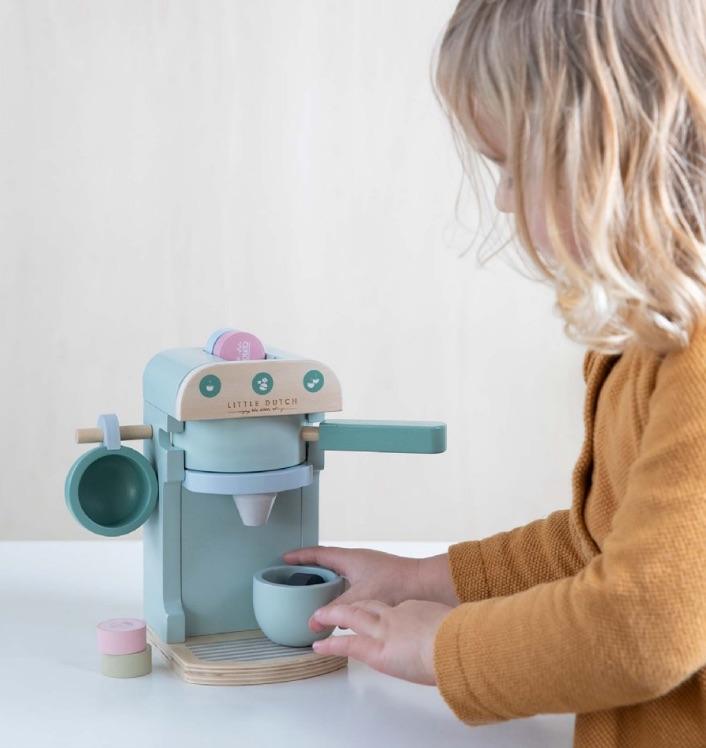 LITTLE DUTCH Ξύλινη εσπρεσιέρα με 10 αξεσουάρ.