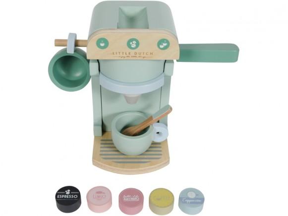 LITTLE DUTCH Ξύλινη εσπρεσιέρα με 10 αξεσουάρ.