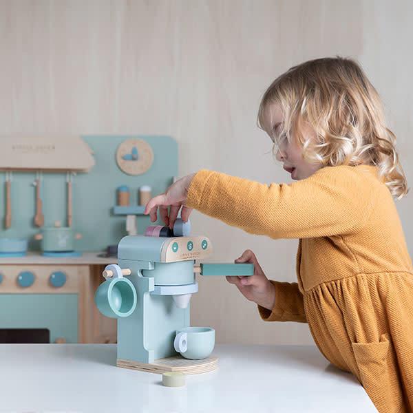 LITTLE DUTCH Ξύλινη εσπρεσιέρα με 10 αξεσουάρ.