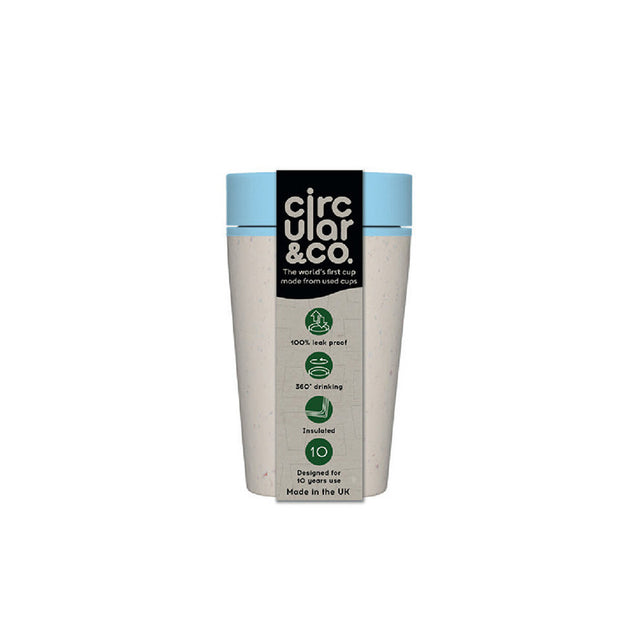 CIRCULAR CUP ΠΟΤΗΡΙ ΑΣΠΡΟ ΜΠΛΕ 277ml