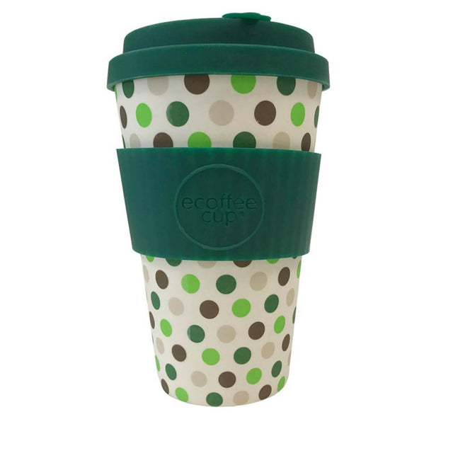 ΠΟΤΗΡΙ BAMBOO ΜΕ ΚΑΠΑΚΙ GREEN POLKA - Δώρα - Ίαμβος