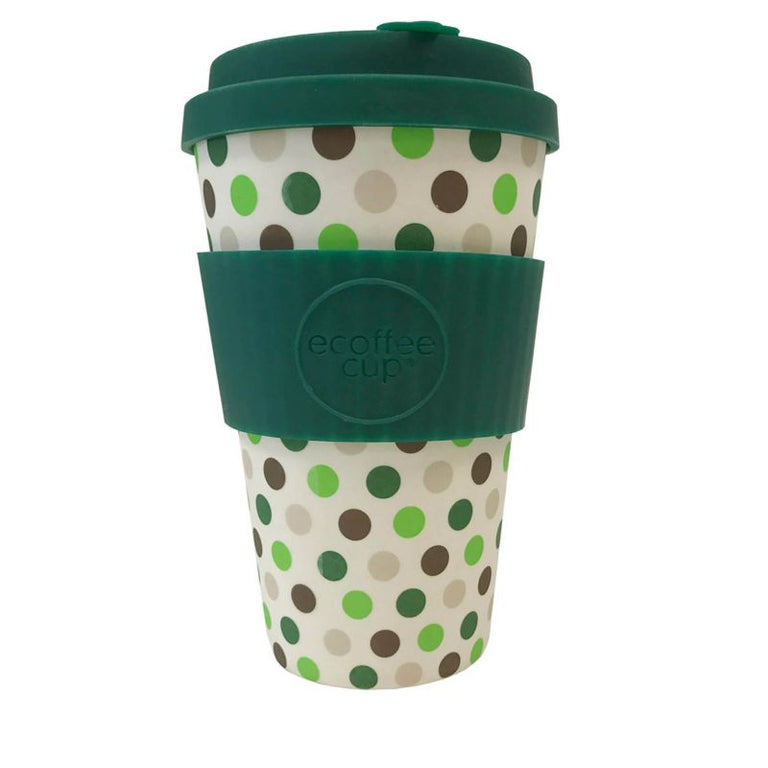 ΠΟΤΗΡΙ BAMBOO ΜΕ ΚΑΠΑΚΙ GREEN POLKA - Δώρα - Ίαμβος