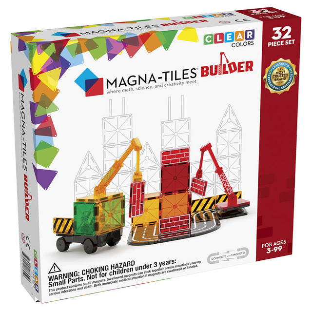 Magna-Tiles Μαγνητικό Παιχνίδι 32 κομματιών Builder