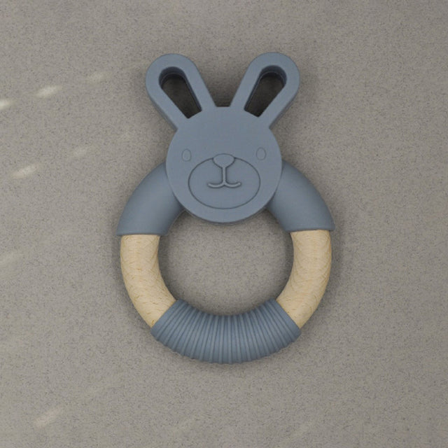 ΞΥΛΙΝΟ ΜΑΣΗΤΙΚΟ NOK NOK BUNNY TEETHER CHARCOAL