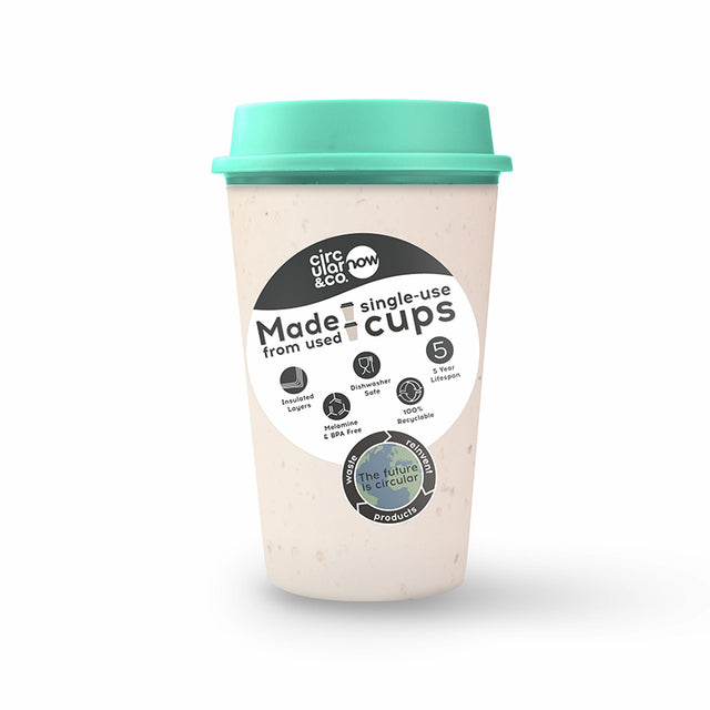 CIRCULAR CUP ΠΟΤΗΡΙ ΜΕ ΚΑΠΑΚΙ ΜΕΝΤΑ 340ml