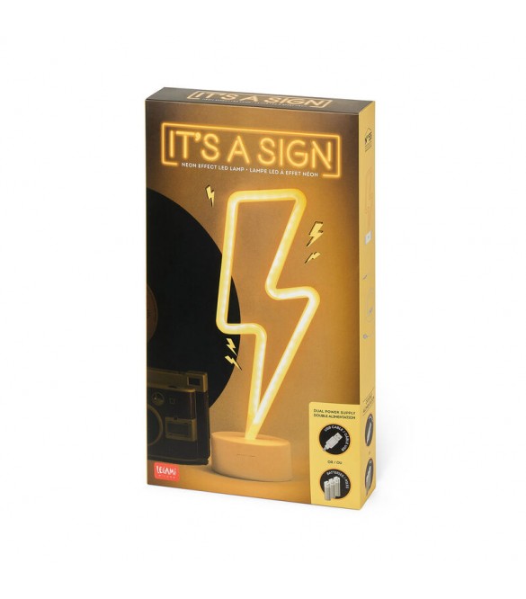 ΔΙΑΚΟΣΜΗΤΙΚΟ ΦΩΤΙΣΤΙΚΟ LEGAMI IT'S A SIGN - NEON EFFECT LED LAMP - ΚΕΡΑΥΝΟΣ
