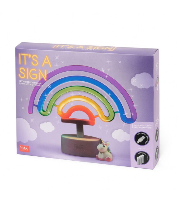 ΔΙΑΚΟΣΜΗΤΙΚΟ ΦΩΤΙΣΤΙΚΟ LEGAMI IT'S A SIGN - NEON EFFECT LED LAMP - RAINBOW