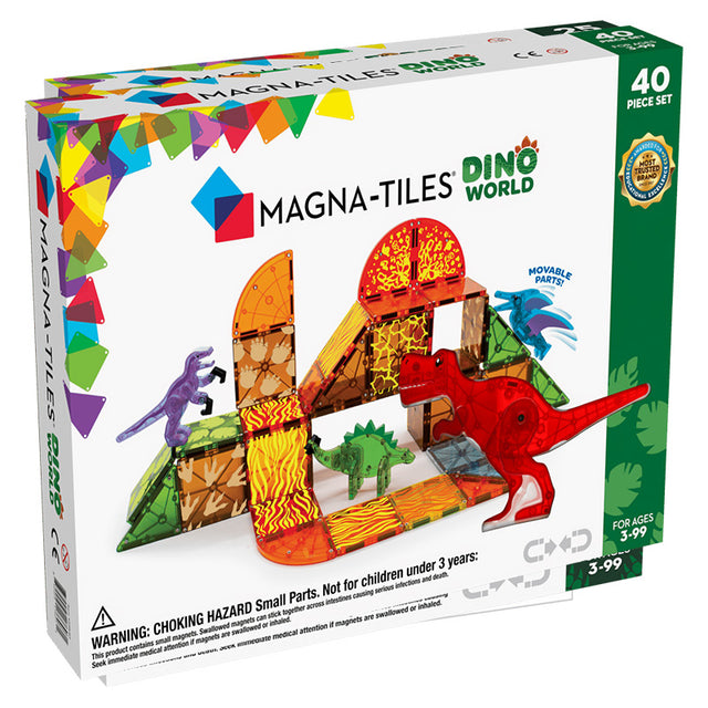 Magna-Tiles Μαγνητικό Παιχνίδι Dino World 40 κομματιών