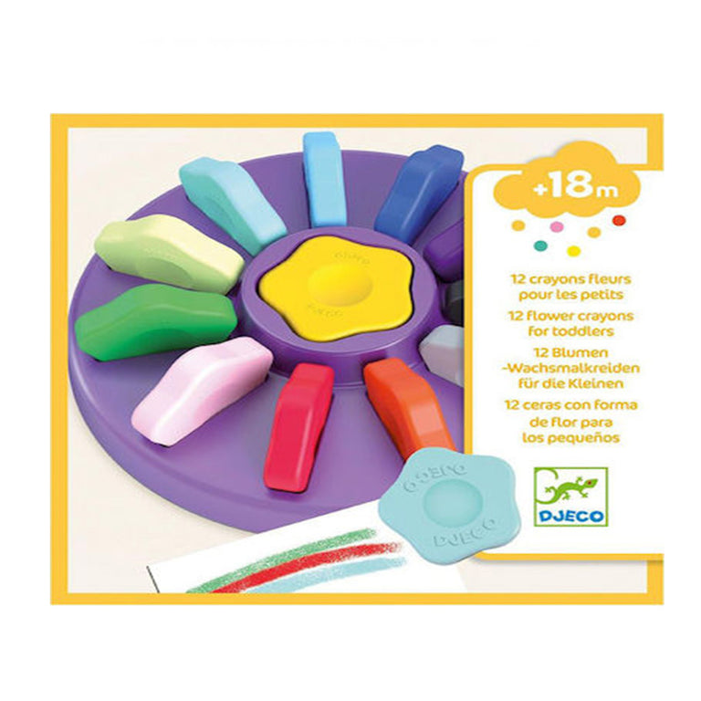 Djeco Σετ Κηρομπογιές Σετ Βρεφικές 18m+ 12τμχ