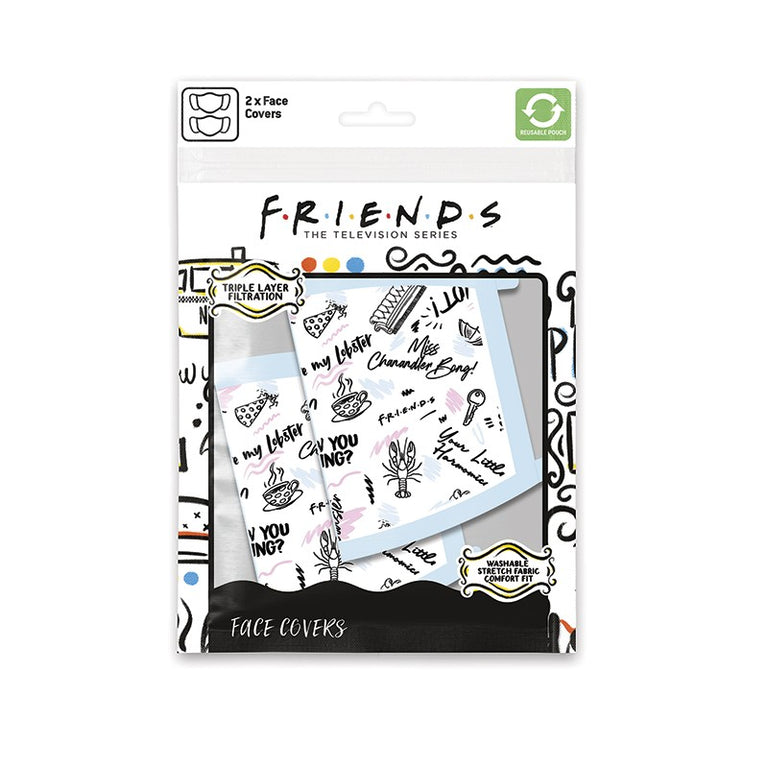 2 ΠΡΟΣΤΑΤΕΥΤΙΚΕΣ ΜΑΣΚΕΣ FRIENDS PYRAMID