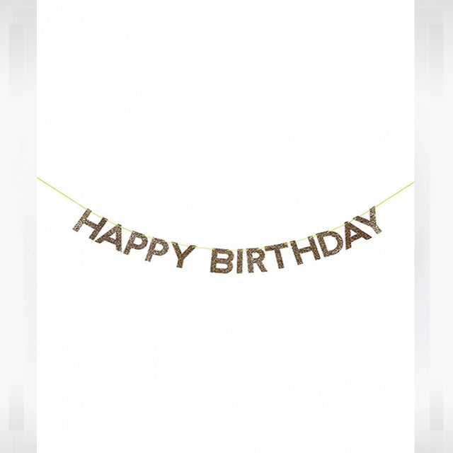 Meri Meri Γιρλάντα Χρυσή Happy Birthday