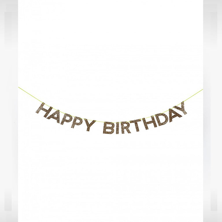 Meri Meri Γιρλάντα Χρυσή Happy Birthday