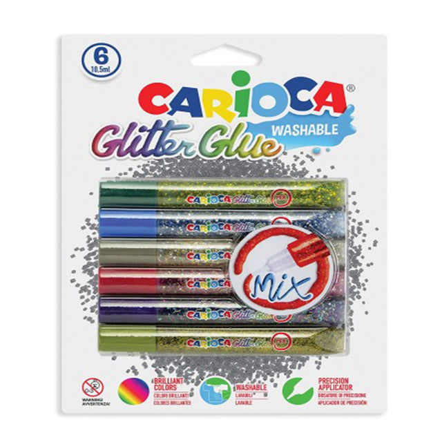 CARIOCA GLITTER 6 ΧΡΩΜΑΤΑ