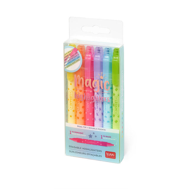Σετ 6 Erasable Highlighters - Magic Highlighters