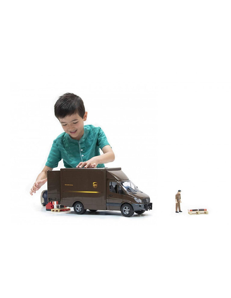 BRUDER ΦΟΡΤΗΓΟ MERCEDES UPS ΜΕ ΑΝΥΨΩΤΙΚΟ