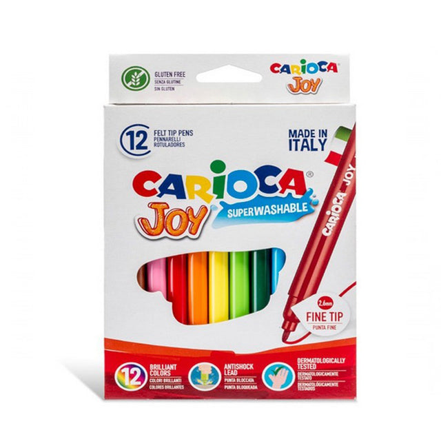 ΜΑΡΚΑΔΟΡΟΙ ΨΙΛΗΣ ΓΡΑΦΗΣ CARIOCA JOY 40614 12 ΧΡΩΜΑΤΑ